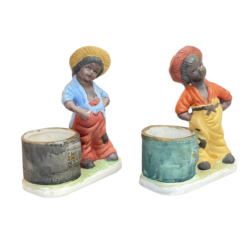 VTG Jasco 1978-79 Tawny Tots Porcelain Votive Figurine Trinket Dish Taiwan